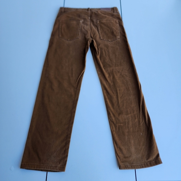Brown Corduroy Pants with Straight-Leg Cut - Picture 11 of 11